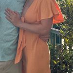 VICI Peach  Midi Dress Photo 0