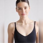 Quince NWT Sweetheart Neck Sculpting Black Bodysuit Sz M Photo 1