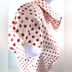 Miss Candyfloss L Red Polka Dot Button Down Capped Sleeve Fitted Shirt Size L Photo 6