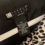 CaroleāLittle black and white animal print tie front blazer jacket 1x Photo 3