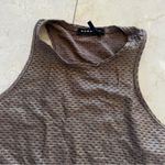 Koral  Brown Metallic Loose Fitting Tank Sz XS Photo 1