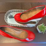 π AEROSOLES Red Wedge Heels 7M RED π Size 7 Photo 9
