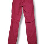 Jeans Size 25 26x29 Womens J Brand Skinny Leg Black Cherry Jeans Stretch Red Denim Pants Photo 1
