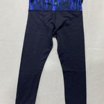 Lululemon Wunder Under Crop III Leggings 6 Reversible Black Sapphire Blue Photo 5