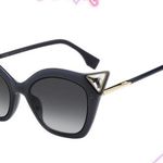 Fendi Authentic FF 0357GS Grey Cat Eye Sunglasses Photo 1