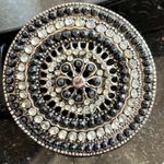 Perry Ellis  Genuine Leather Western Bling Belt Womens M L Tooled Photo 1