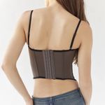 Urban Outfitters UO Out From Under Modern Love Taupe Brown Black Lace Corset Top size Medium $60 Photo 11