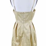 Lucy Paris  Embroidered Gold Fit & Flare Dress Size Medium Photo 2