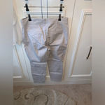 H&M Set ivory films sheer top & Old Navy khaki side zip chinos Photo 11