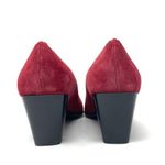 Joan & David brick red suede heels, NWOT, made in Italy, size 8 Photo 8