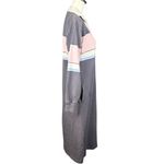 Lands' End Rugby Dress Size Medium Gray Cotton Midi Preppy Pockets Made in USA Photo 1