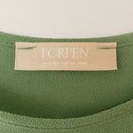 FORPEN Green Ruffle Hem Tank Top | Size S | Made in Italy | Sleeveless Peplum St Green Photo 3