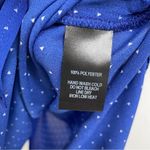 Lulus  Blue Polka Dot Spaghetti Strap Casual Slip Dress Womens S Midi Coquette Photo 5