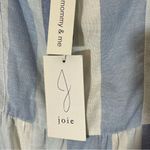 Joie  Mommy & Me Linen Blend Blue & White Striped Knee Length Dress Size 10 NWT Photo 4