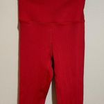 Carbon 38 Ribbed 7/8 Leggings Red Size XS Photo 4