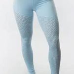 Buffbunny Allure Laser Leggings – Arctic Blue – VIDA Fabric – Size Medium Photo 1