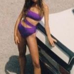 ZARA NWT  Purple One-Shoulder Bathing Suit Photo 1