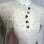 Madewell  Cream Speckled Button Sweater Photo 1