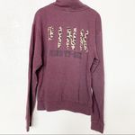 PINK - Victoria's Secret VS Pink Maroon Leopard Logo Quarter Zip Sweatshirt Size Small Photo 6
