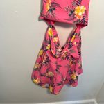 Madden NYC Printed Cutout Romper Azalea Pink Size L Photo 6