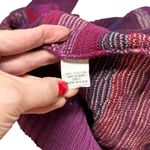 Tricots St. Raphael Vintage  Purple Multicolor Western Cardigan Sweater Cotton S Photo 10
