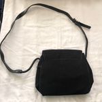 Black grunge goth crossbody messenger bag silver tone adjustable buckle strap Measurement in pics Photo 3