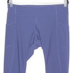 Lululemon Tight Stuff Tights Blue Reflective Detail Size 12 Photo 3