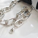 ZARA New! 's Night Out Glamorous Chain Link Choker Necklace Photo 6