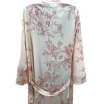 Monique Lhuillier Pottery Barn Floral Satin Robe Kimono Belted Sleeve Pajama Tan Size undefined Photo 4