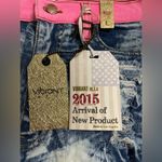 Vibrant  m.i.u. Shorts. Pink waistband stretch. Size L Photo 4