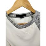 Alexander Wang  Womens Silk Short Sleeves Knee‎ Length Dress White Grey Size 10 Photo 2