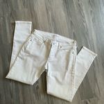 Banana Republic white zipper ankle skinny jeans size 26 Photo 1