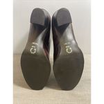 Valerie Stevens Kelsey Women's Brown Croc Leather Block High Heel Shoes Sz 6.5 B Photo 6