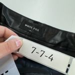 White Fox Boutique White Fox Pants Womens Medium‎ Black Faux Leather High Rise Photo 4