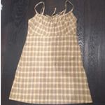 Urban Outfitters NWT  uo plaid check tie front dress medium Photo 1