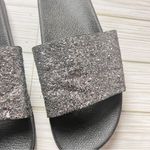 Women's Glitter Embellished Shine Slide Sandals Sz 7 Gray Photo 8