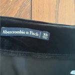 Abercrombie & Fitch Abercrombie black velvet mini skirt with ruffle detail size XS Photo 1