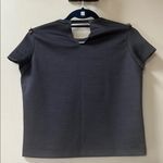 ZARA  | Elegant Gray Rhinestone Top Small Photo 3