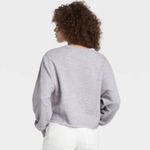 Universal Threads Women's "Engage In Change" Cut Off Sweatshirt Universal Thread Gray Size Medium Photo 1