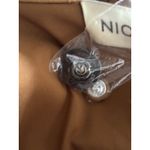 Nicholas Gayle‎ Faux Leather Wrap Front Midi Dress Cigar Tan Brown Size 6 NWT Photo 9