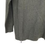 Cullen Green Cotton Modal Sweater Zipper Detail Sz M Size M Photo 3
