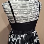 Pretty Good Black & White Adjustable Strap Sun Dress Size S Photo 3
