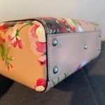 Gucci  Bamboo Pink and Beige Floral Leather 2 Way Handbag - Preowned Photo 13