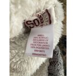 SO  Winter Hat Pompom Polyester Knit Crochet Pom Faux Fur Cap Furry Fuzzy Photo 3