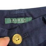 Ralph Lauren Lauren Navy Shorts Women Size 6 Cuffed Gold Buttons Sailor Nautical Photo 1