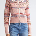 Veronica Beard  Cheshire Fair Isle Cardigan Sweater Size S Photo 0