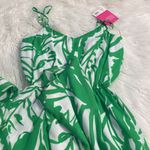 Lilly Pulitzer by Target Green and White Leaf Print Jumpsuit size XS inseam 28” Photo 11