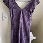 Francesca's Purple Lace Dress Photo 0