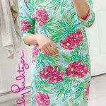 Lilly Pulitzer “Spike The Punch” Cassie T-Shirt Mint Shift Dress Size XS Photo 0
