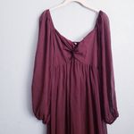 Baltic Born Doine Mahogany Long Sleeve Mid Dress Photo 3